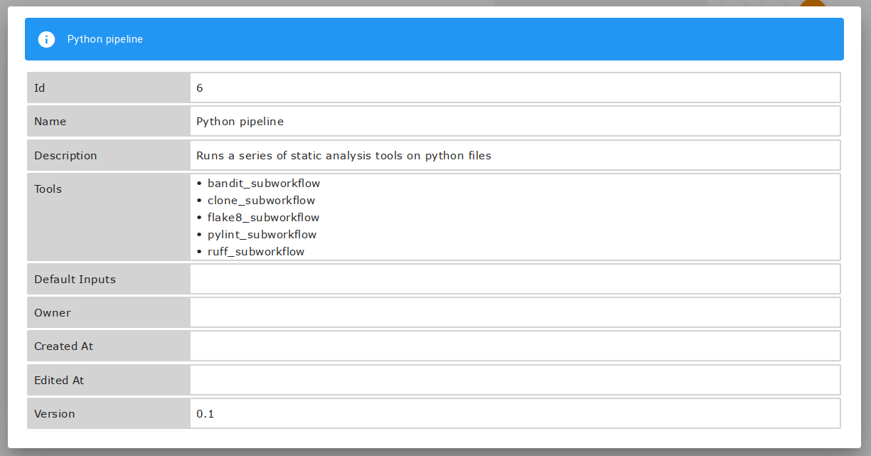 Details of the "python" Analysis Pipeline