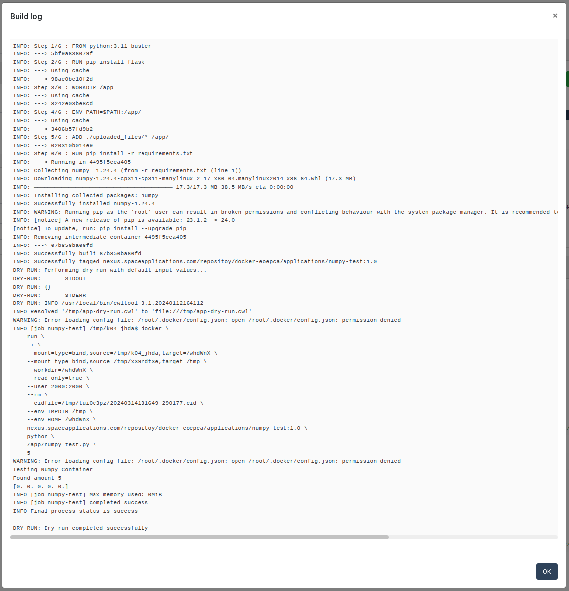 Build Detailed Logs