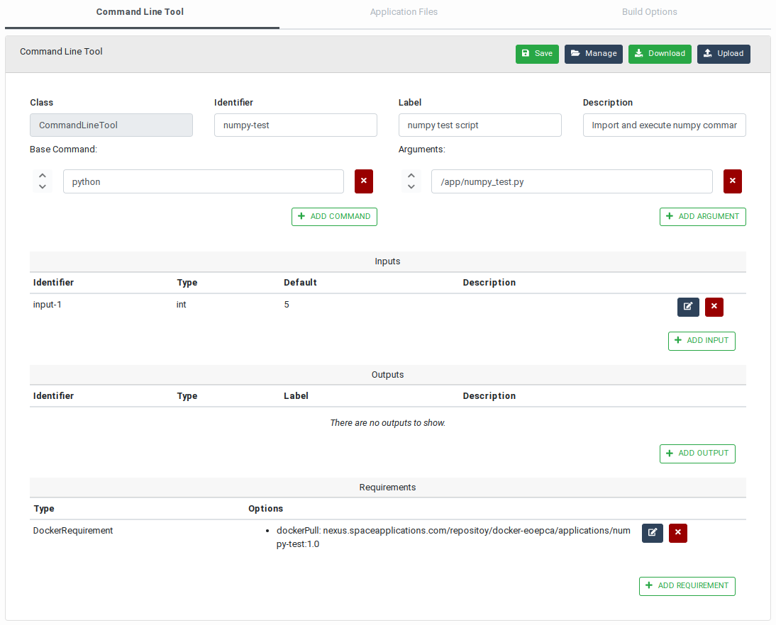 Command Line Tool Tab
