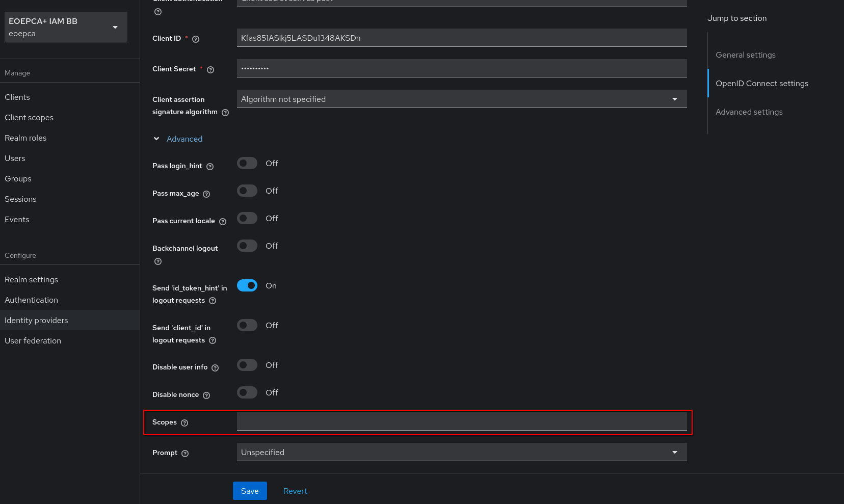Advanced Scope Settings
