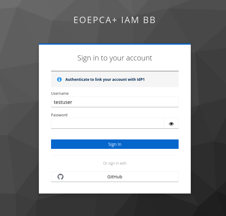 Confirm existing account prompt