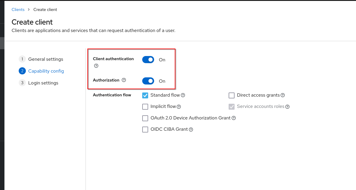 Client Auth Location