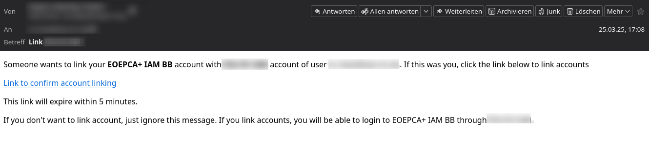 Account Link Email