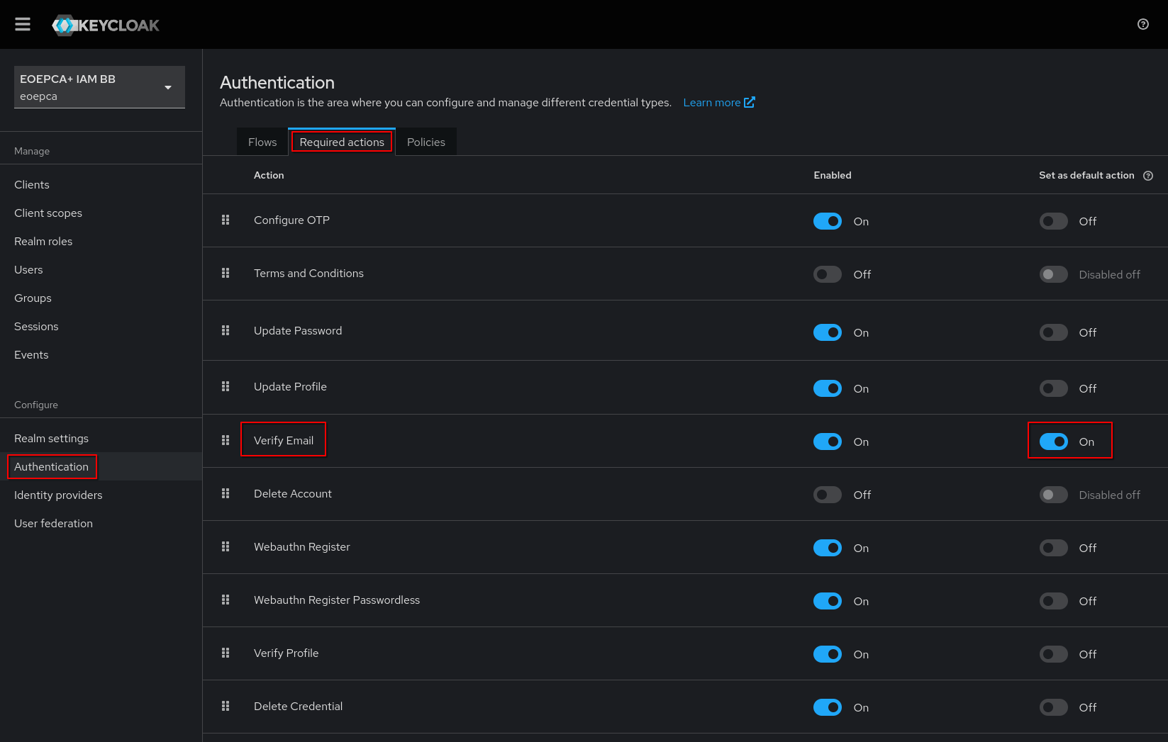 Verify Email Action