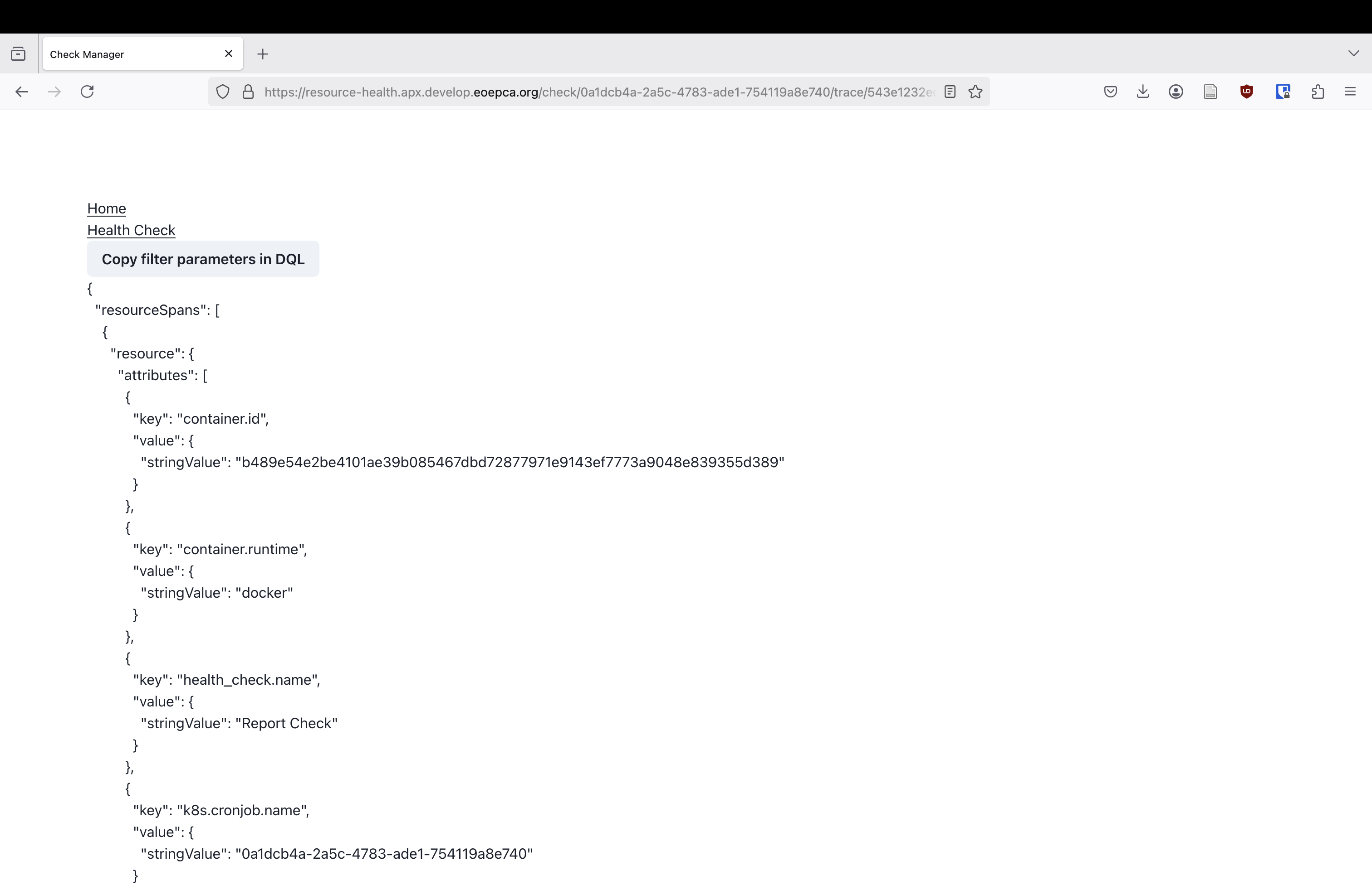 Inspect Raw Telemetry